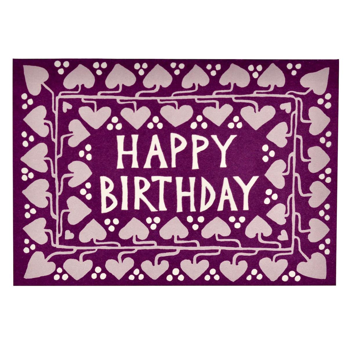 Happy Birthday Hearts Card