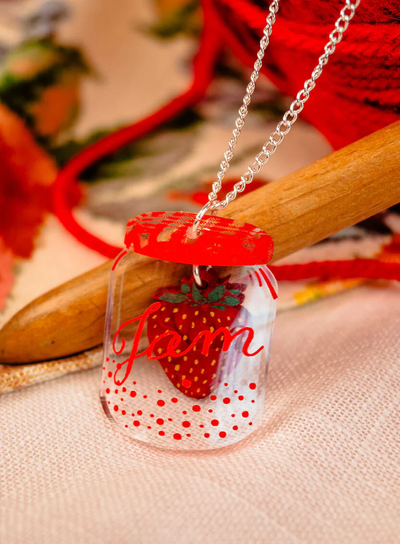 Strawberry Jam Pendant Necklace