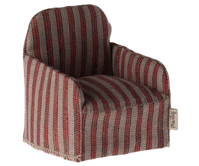 Maileg Chair for Mouse - Red Stripe