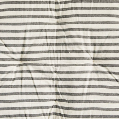 Printed Cotton Mattress - Grey Stripe