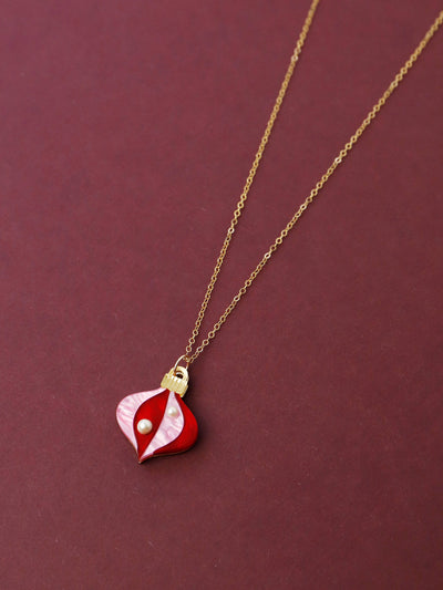 Limited Edition Bauble Necklace - Red