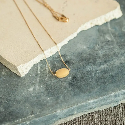 Dadli Dainty Gold Necklace - Citrine