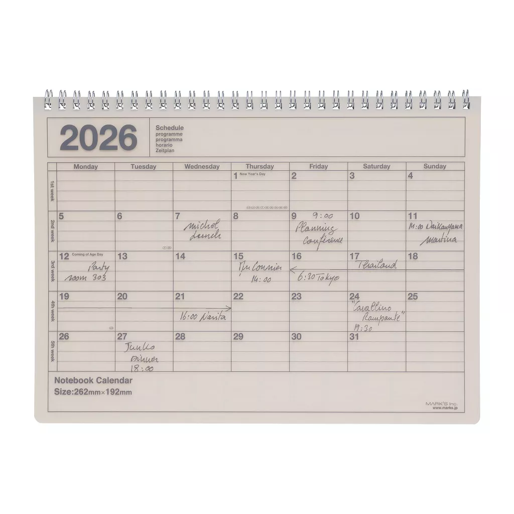 2026 Medium Notebook Calendar