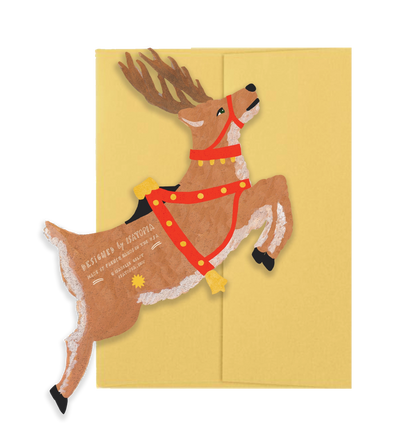 Reindeer Die Cut Card