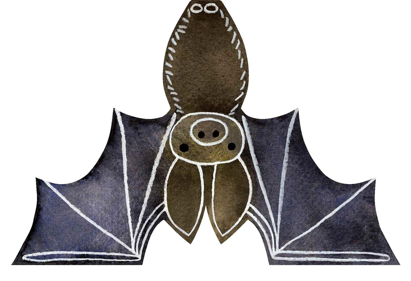 Bat Cut Out Card