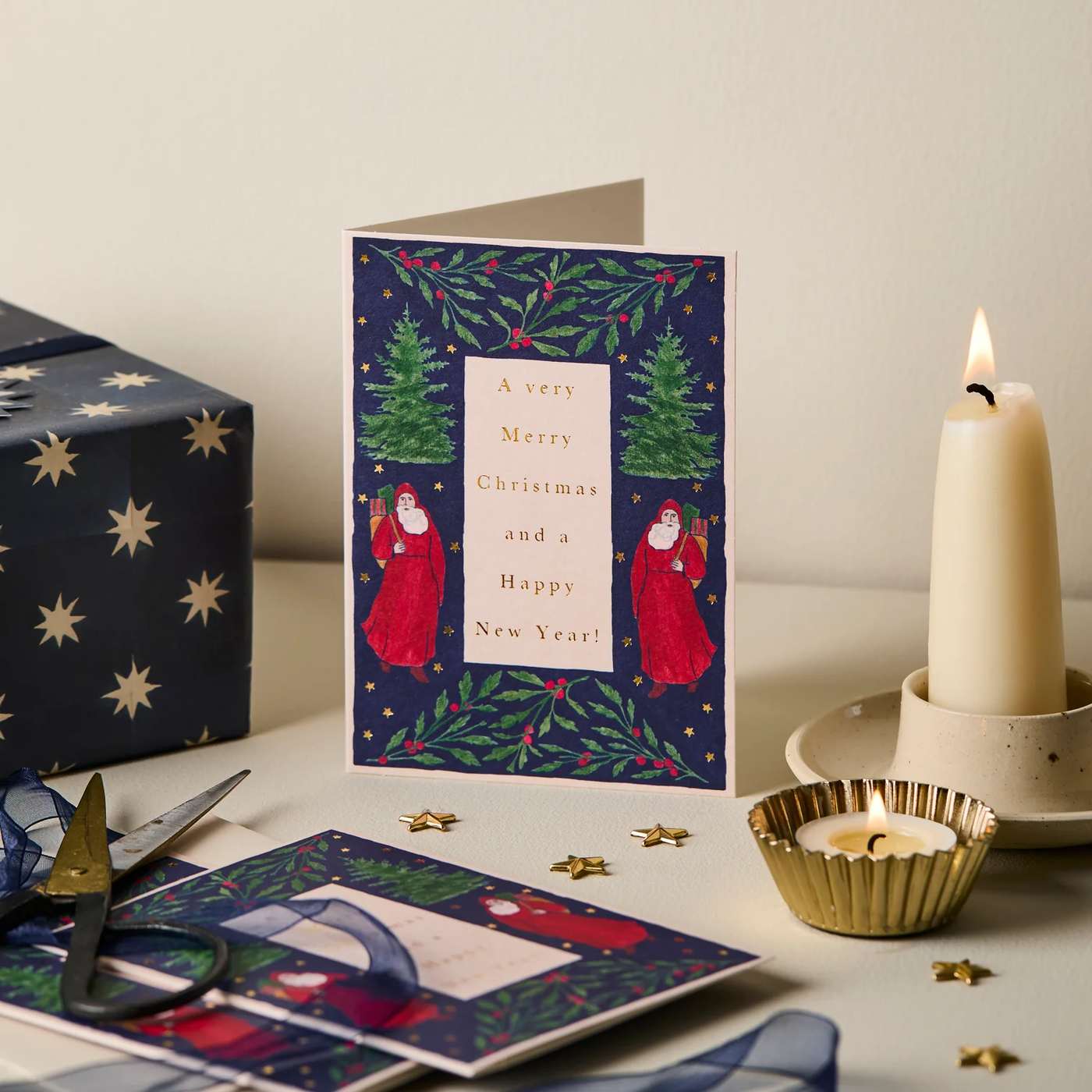 Festive Border 'Merry Christmas' Card