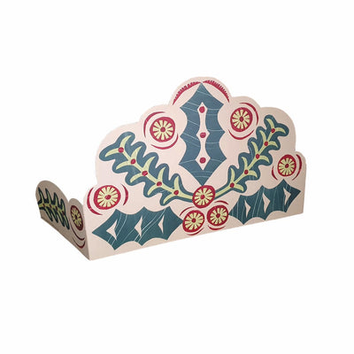 Festive Floral Card Decoration