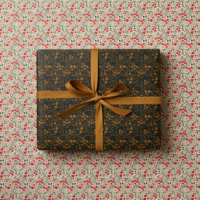 Little Flower & Star Double Sided Wrapping Paper
