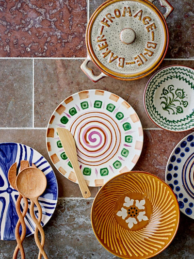 Heikki Decorative Stoneware Bowl - Brown