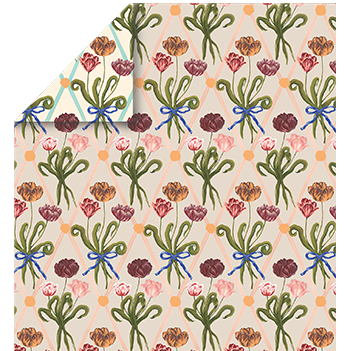 Diamond Tulip Wrapping Paper