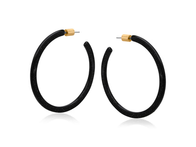 Emmauela Skinny Statement Resin Hoop Earrings