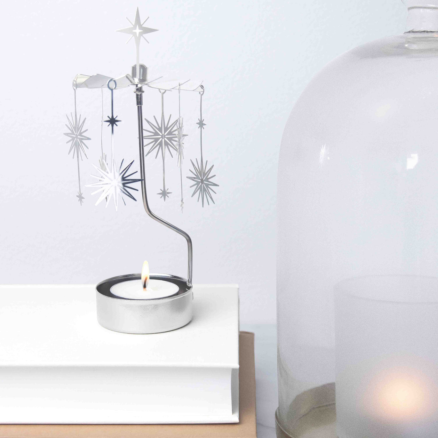 Anglaspel Candle Holder - Silver Supernova
