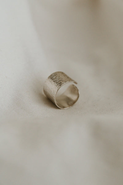 Hammered Statement Gap Ring