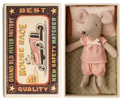 NEW Maileg Little Sister Mouse in Matchbox