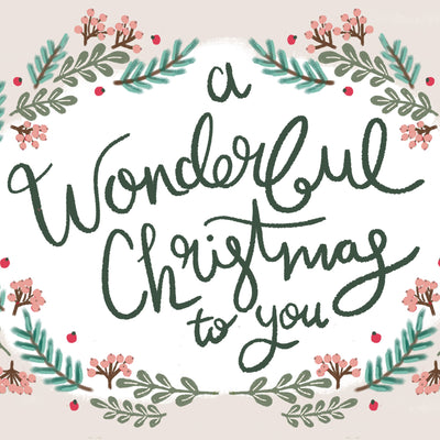 A Wonderful Christmas To You Card