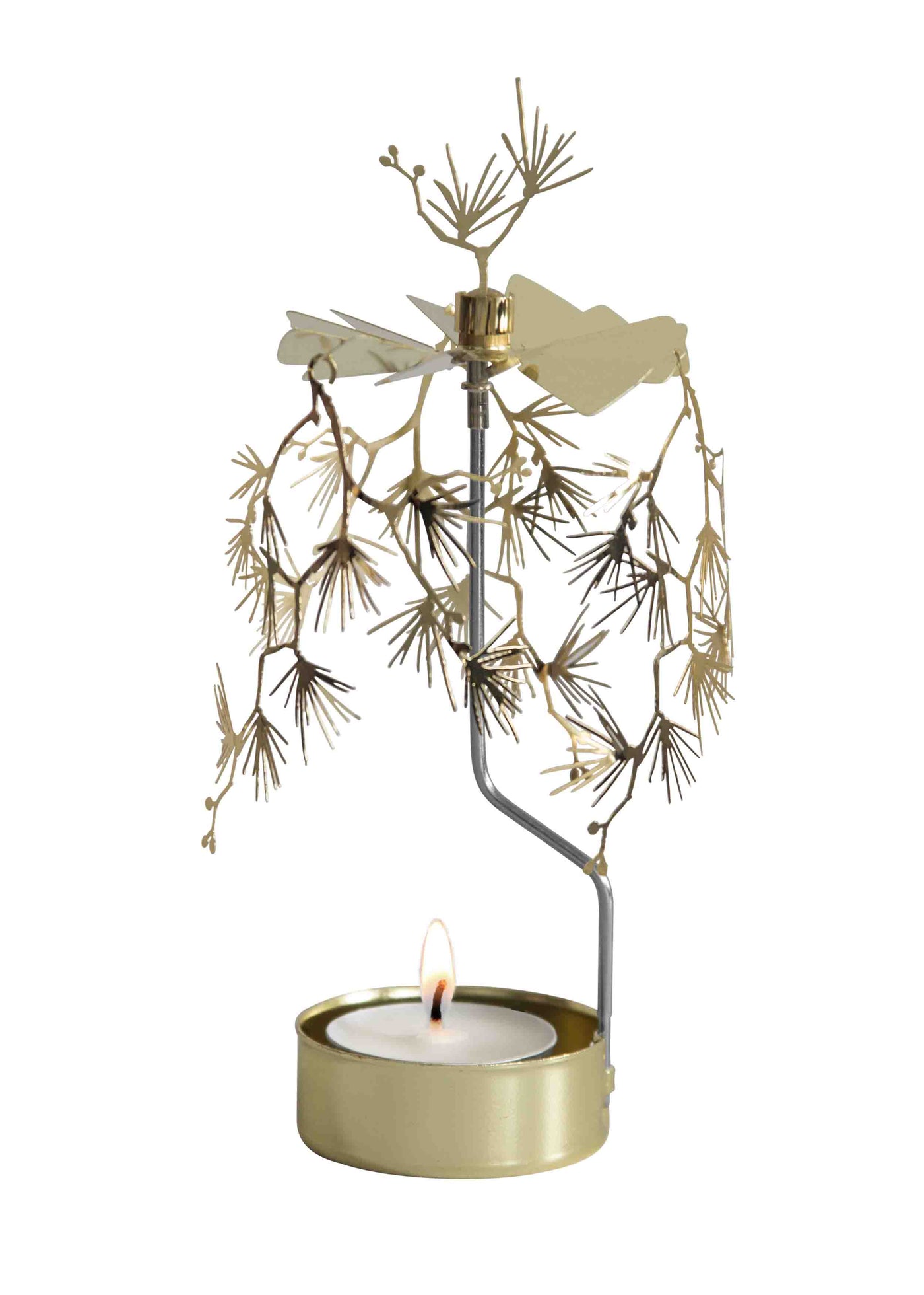 Anglaspel Candle Holder - Pine Gold