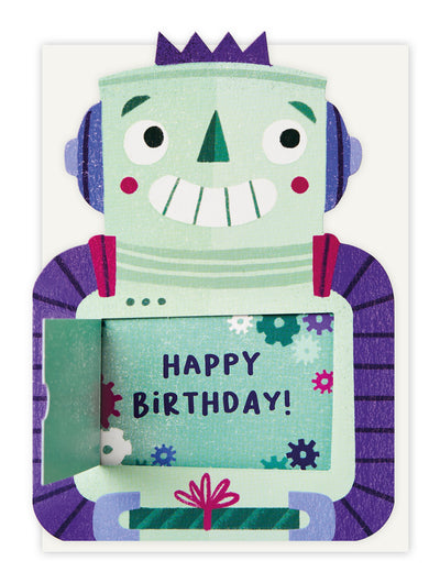 Smiley Robot Birthday Card