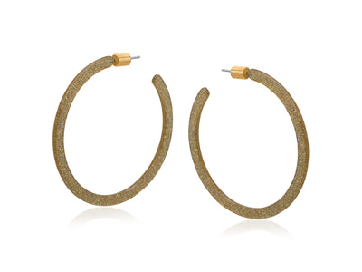 Emmauela Skinny Statement Resin Hoop Earrings