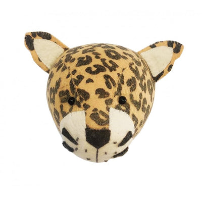 Wall Mounted Felt Leopard Head - Mini