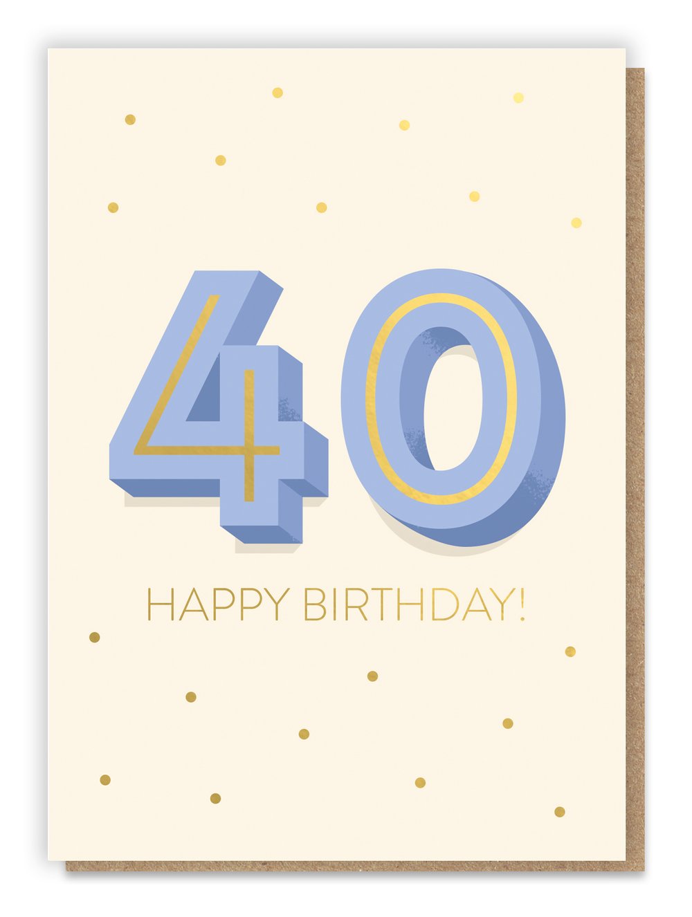 Big 4-0 Birthday Card - Age 40