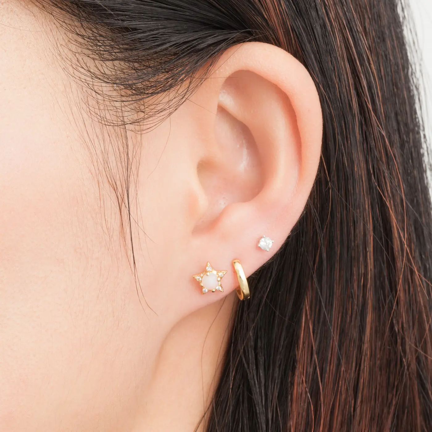 Opal Stud Earrings - Starry Night