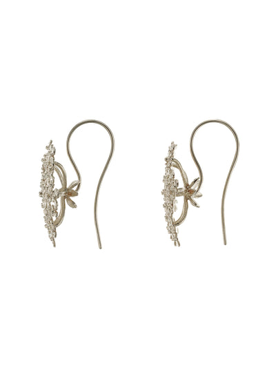 Cow Parsley Hook Earrings - Silver