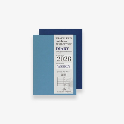 Pre-Order 2026 Weekly Diary - Passport TRAVELER'S Notebook Insert