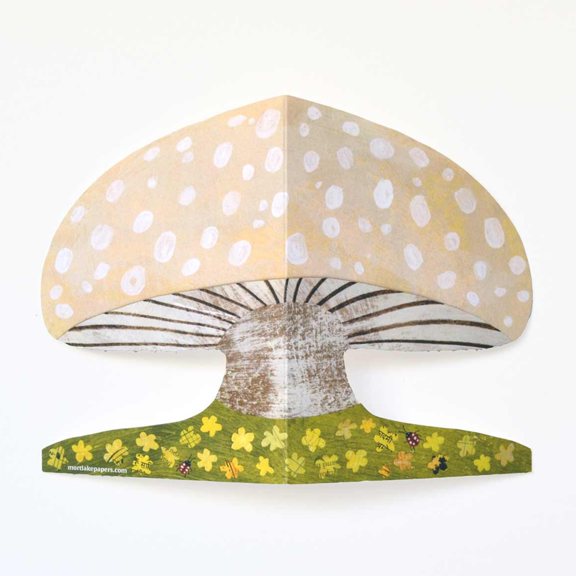 Spring Mushroom Cut Out Card