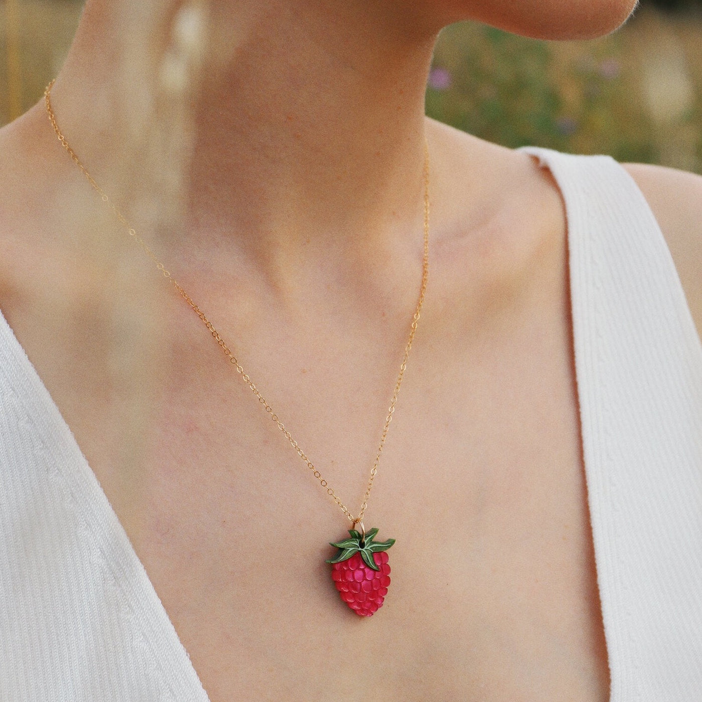 Raspberry Necklace