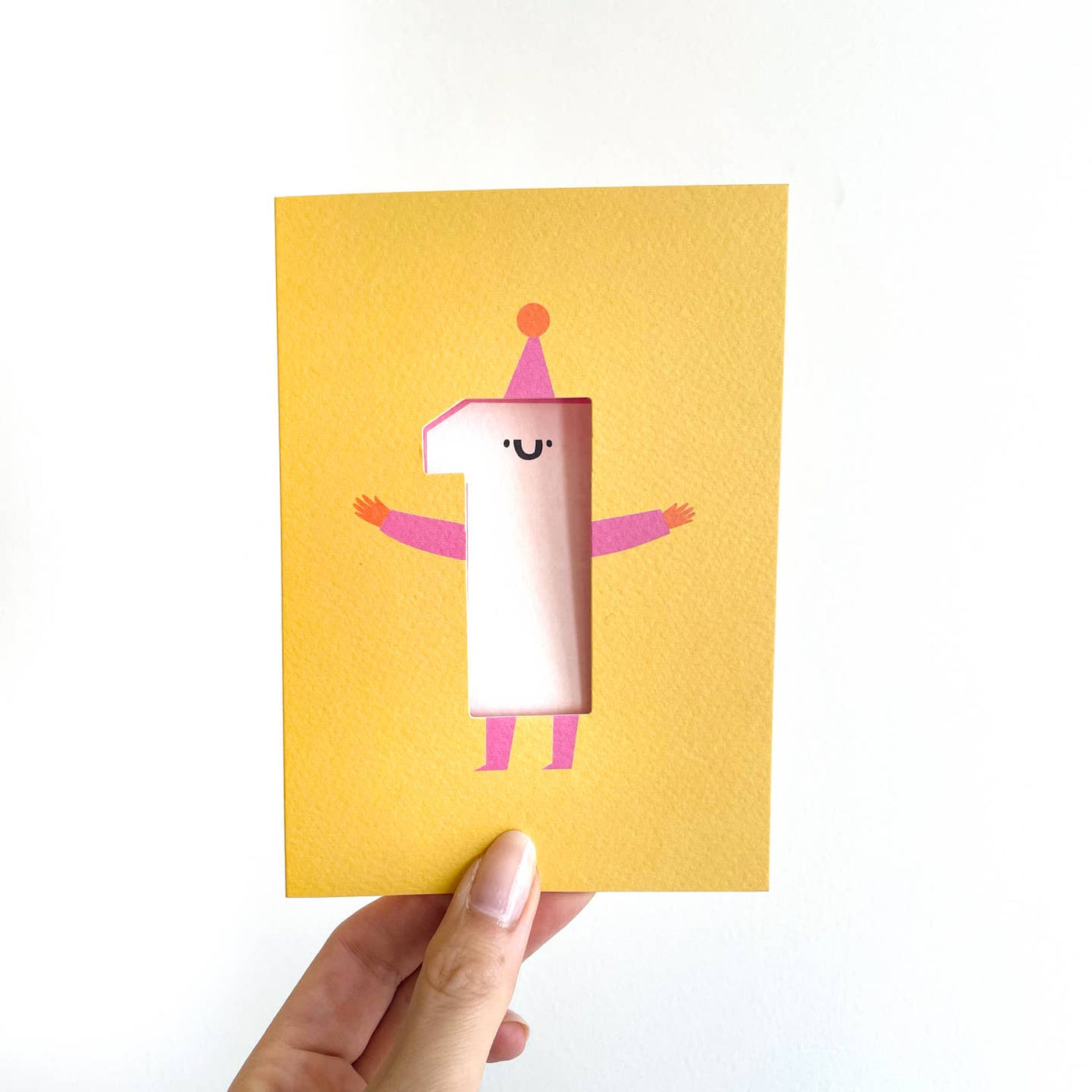 One Cut Out Birthday Card - Age 1