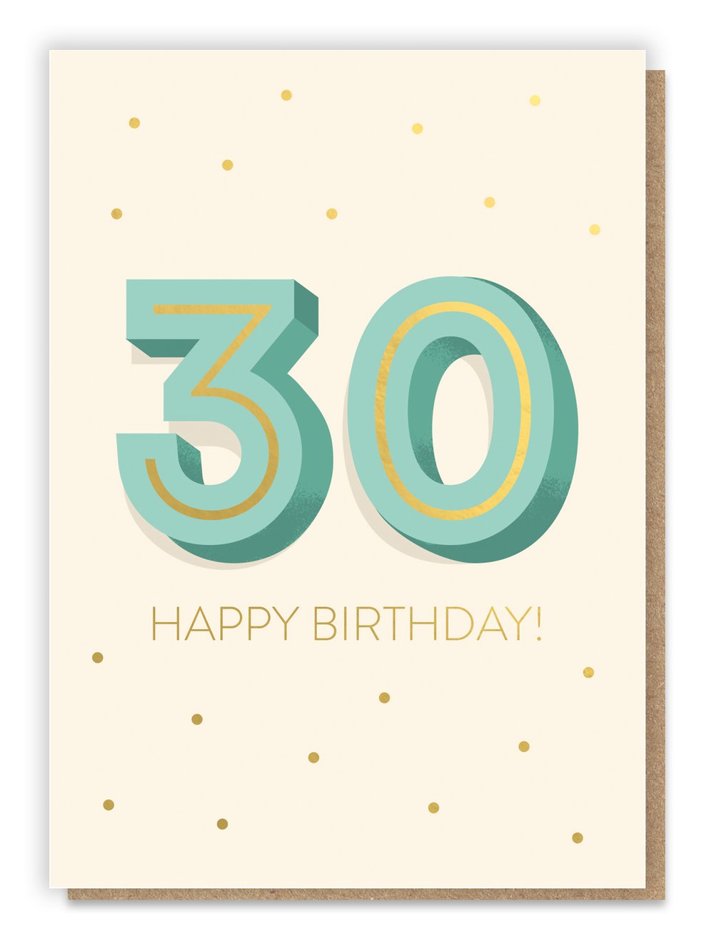 Big 3-0 Birthday Card - Age 30