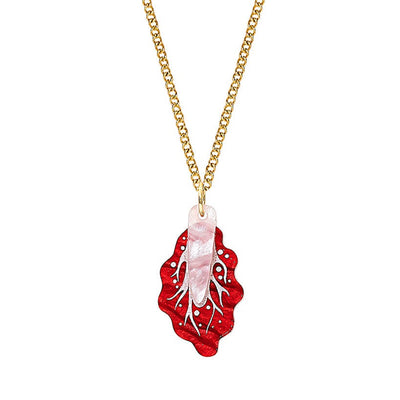 Radicchio Leaf Pendant
