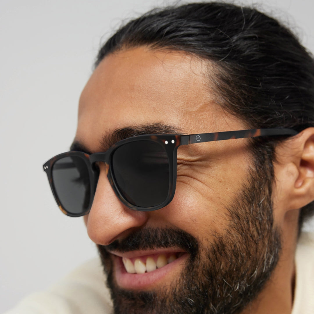 Sunglasses - Design 'E' in Tortoise by Izipizi (Grey Lenses)*