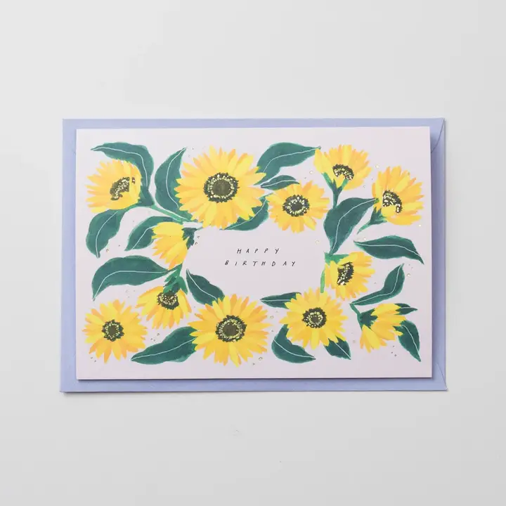 Happy Birthday Sunflower Card