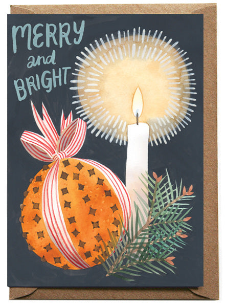 Merry and Bright Greetings Card