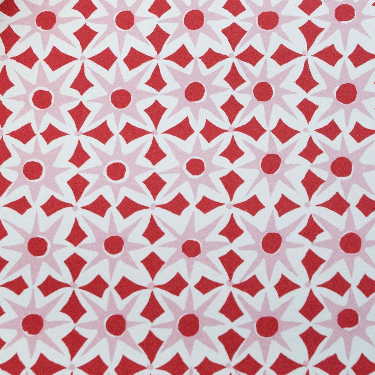 Red and Pink 'Alhambra' Wrapping Paper