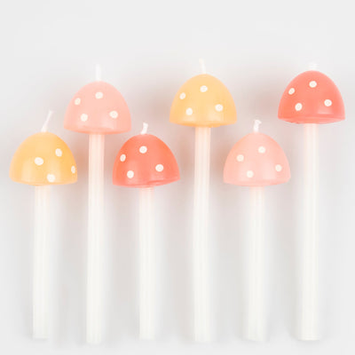 Mushroom Birthday Candles