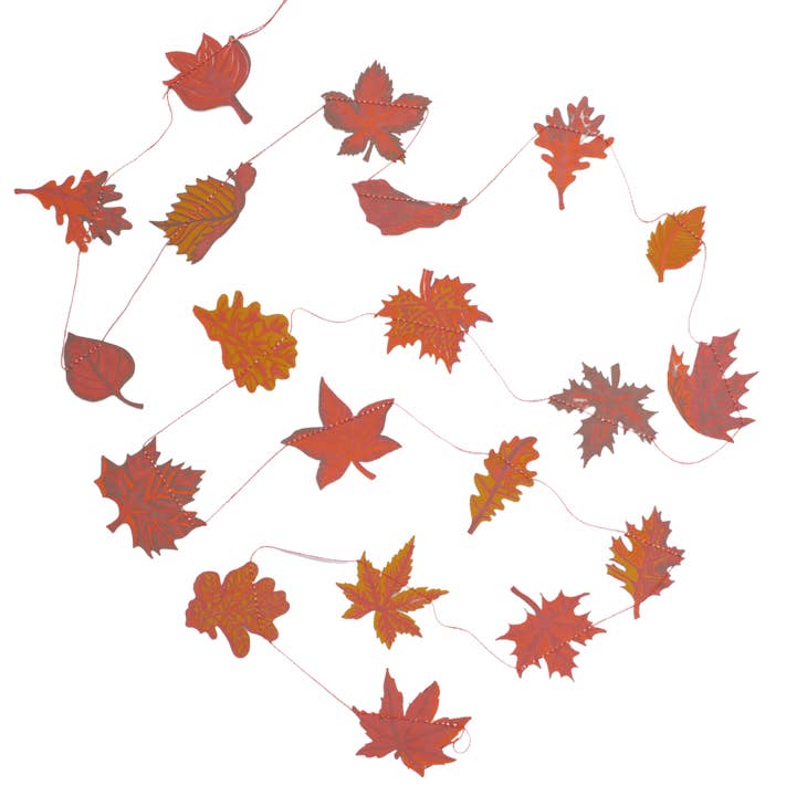 Autumn Leaves Sewn Garland