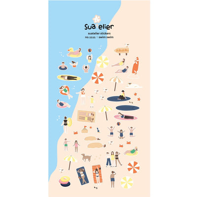 Swim Swim Stickers - 1111 By Suatelier