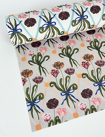 Diamond Tulip Wrapping Paper