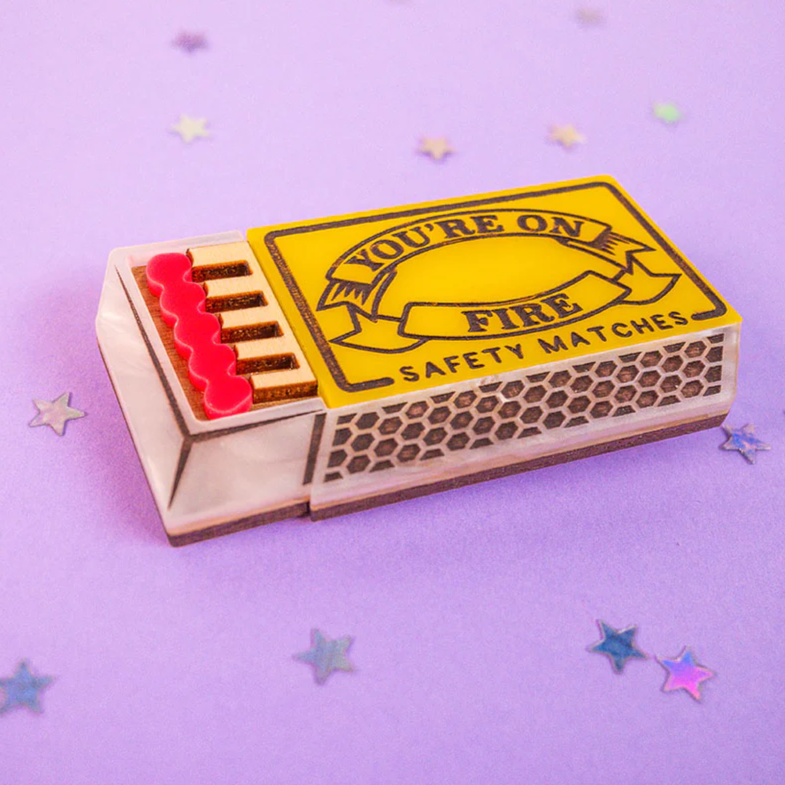 Match Box Brooch