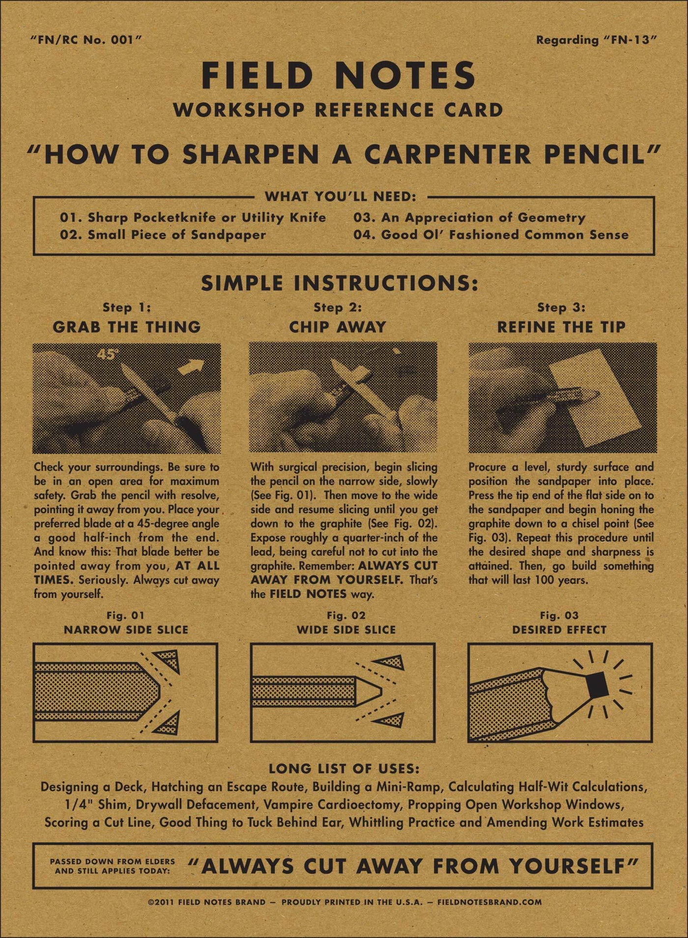 Field Notes - Carpenter Pencil