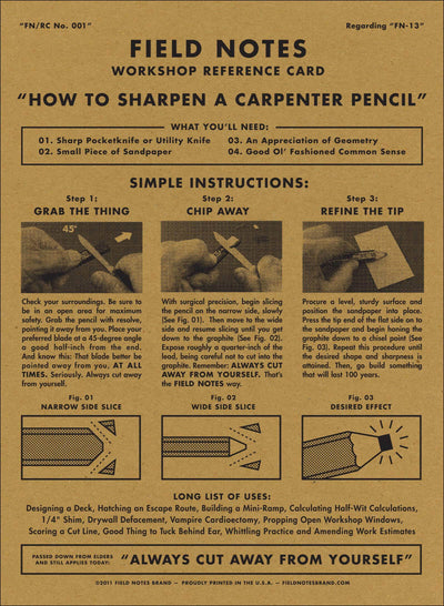 Field Notes - Carpenter Pencil