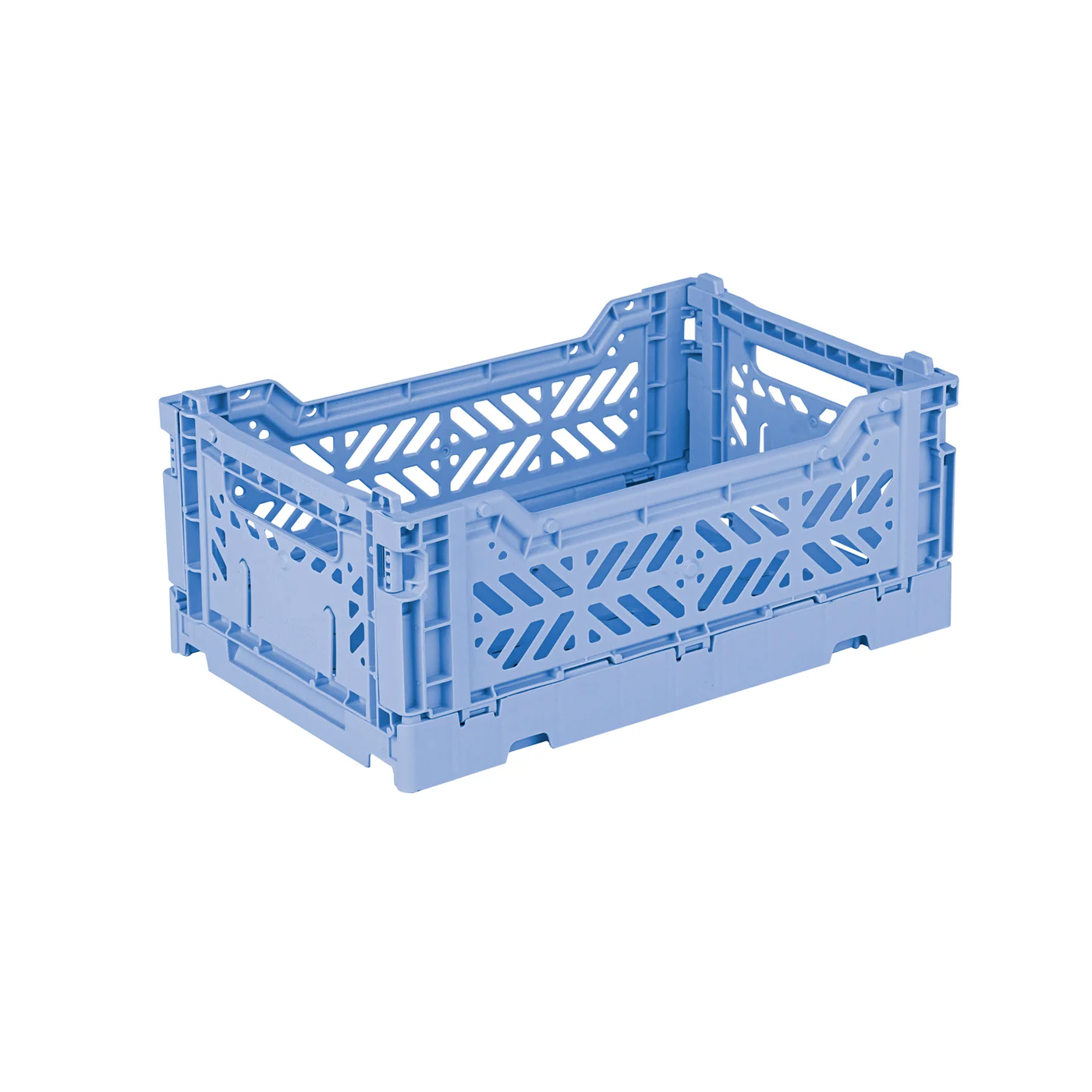 Mini Folding Storage Crate - Baby Blue