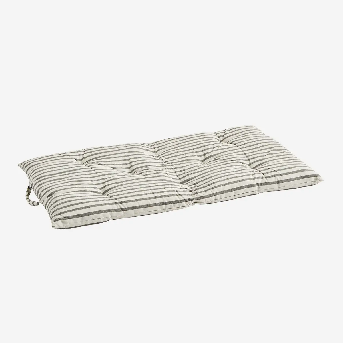 Printed Cotton Mattress - Grey Stripe