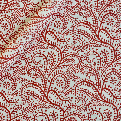'Seaweed Paisley Crimson' Wrapping Paper