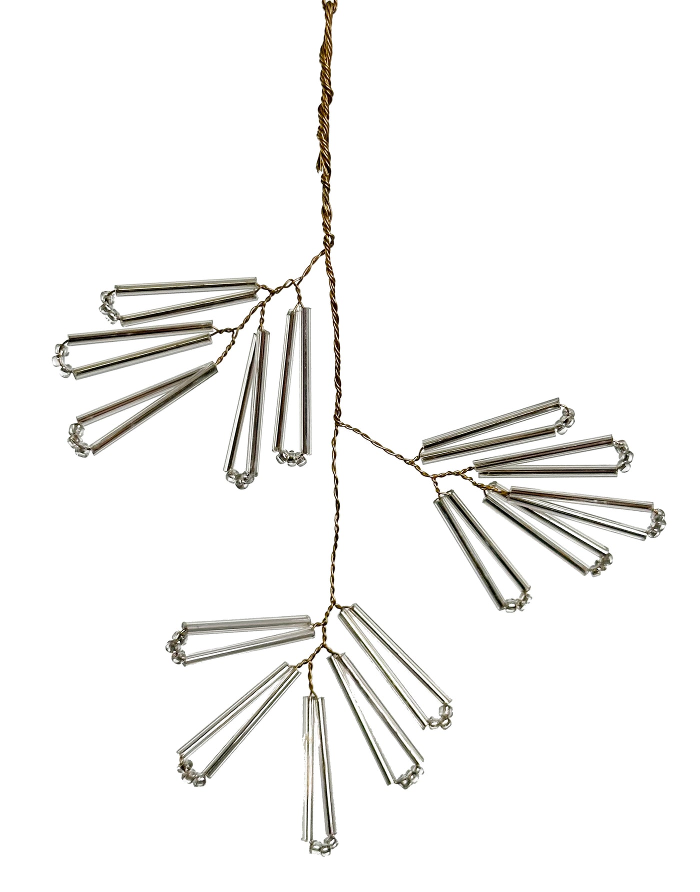 Beaded Glass Hanging Decoration - 14cm