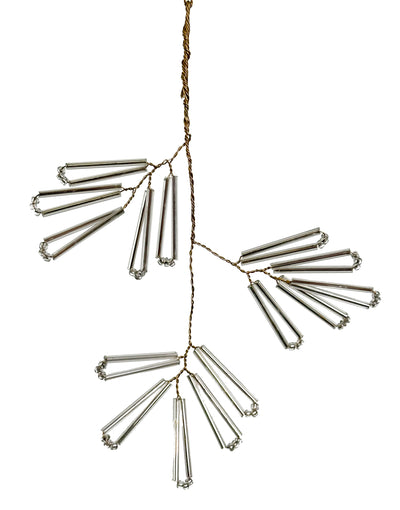 Beaded Glass Hanging Decoration - 14cm