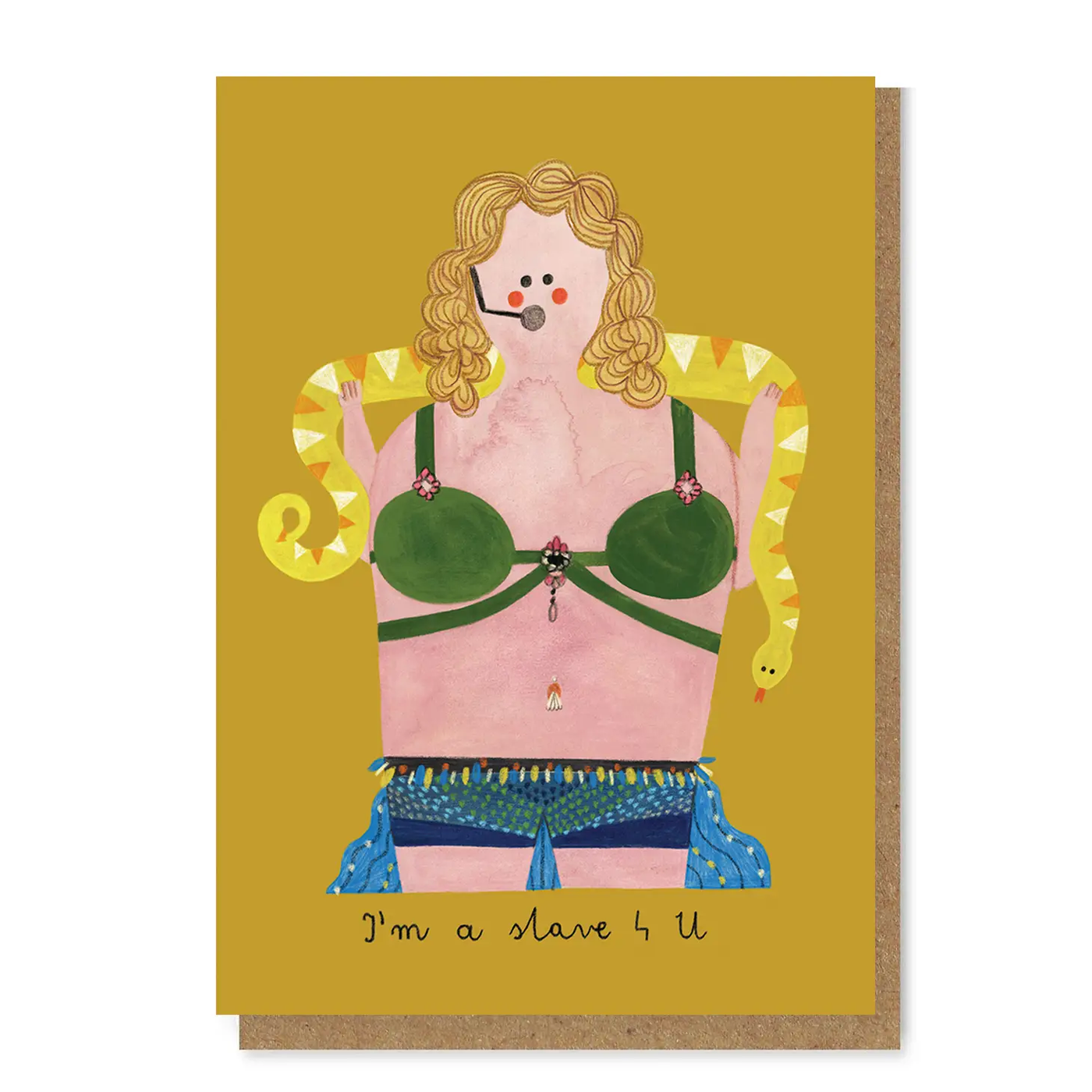 Britney Slave 4 You Greetings Card