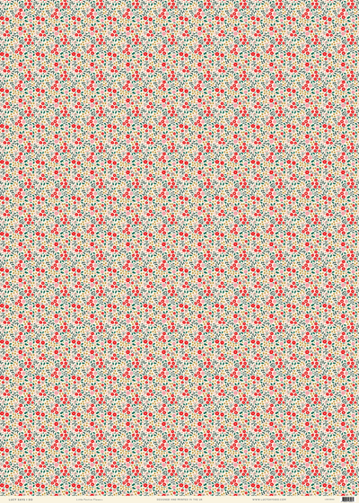 Little Flower & Star Double Sided Wrapping Paper